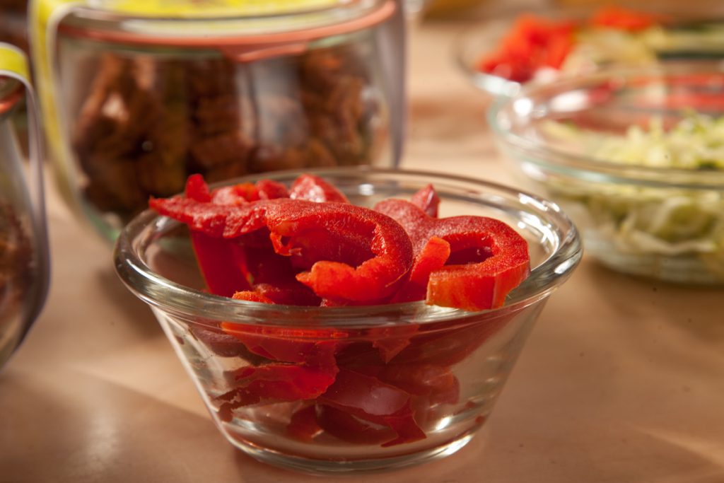 Hundesnacks mit gekochter Gemüse Paprika sind besonders gesund