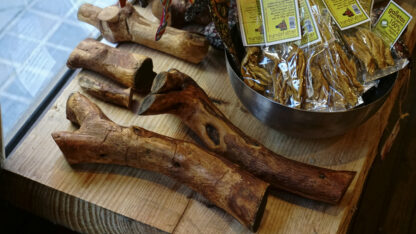 natural dog chew bones made of olive wood for dog care